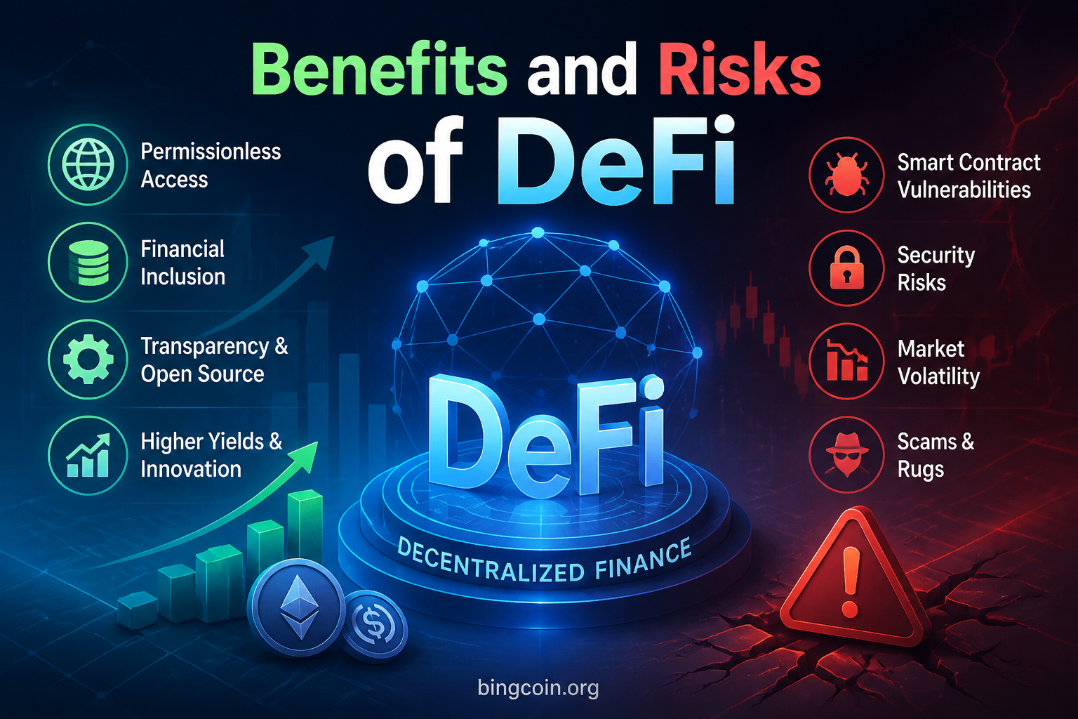 Benefits and Risks of DeFi