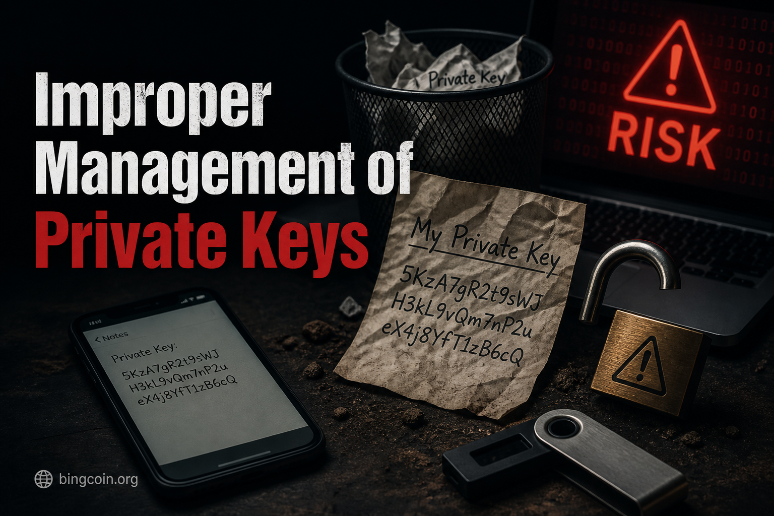 Improper Management of Private Keys