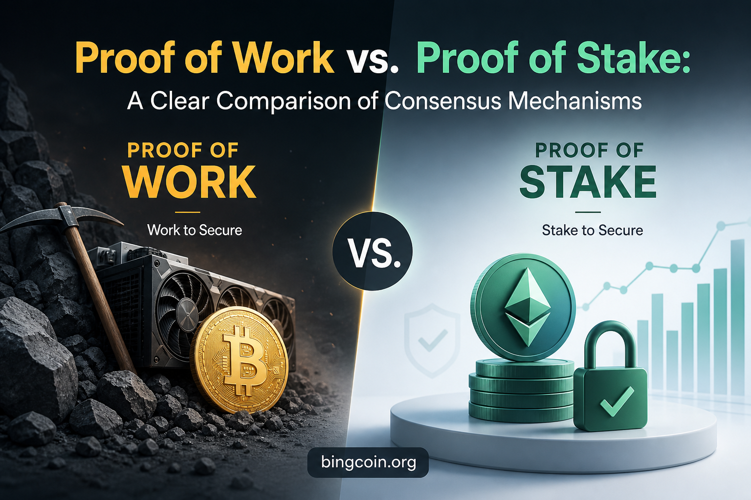 Proof of Work vs. Proof of Stake: A Clear Comparison of Consensus Mechanisms