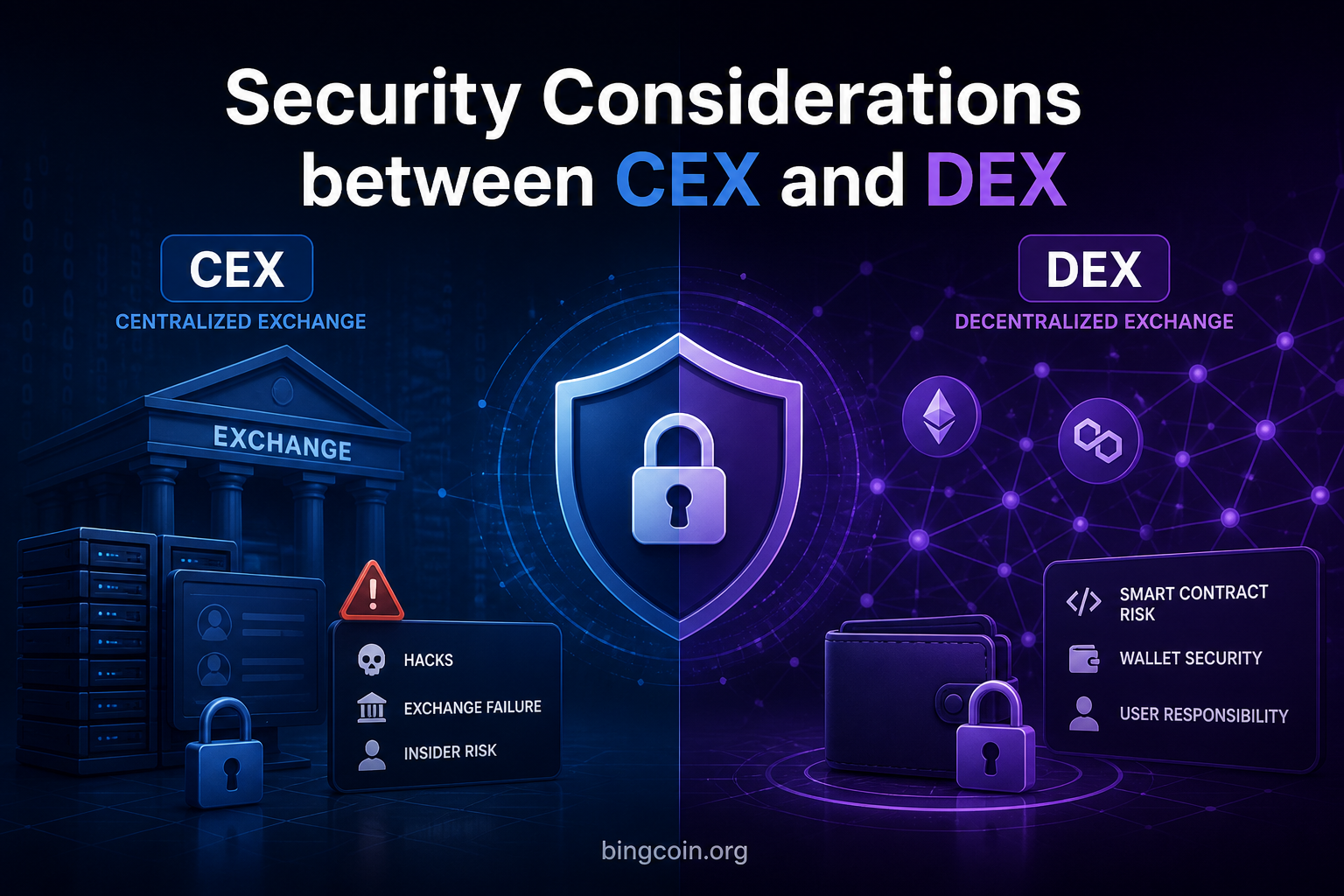Security Considerations between CEX and DEX