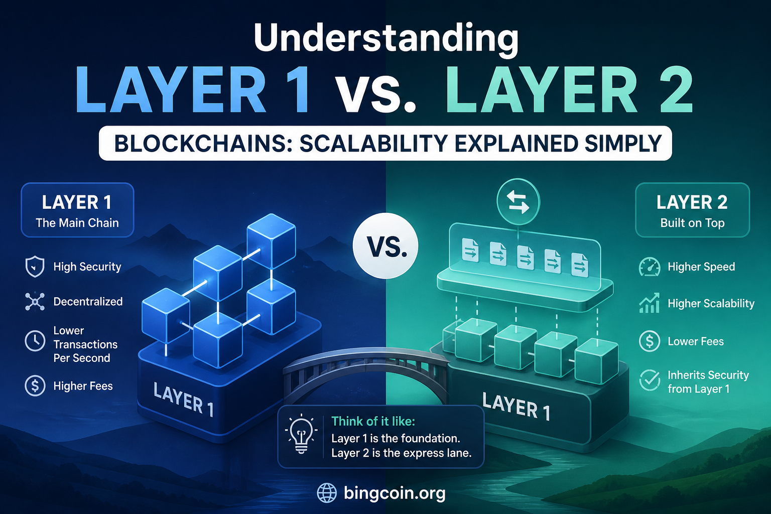 Understanding Layer 1 vs. Layer 2 Blockchains: Scalability Explained Simply