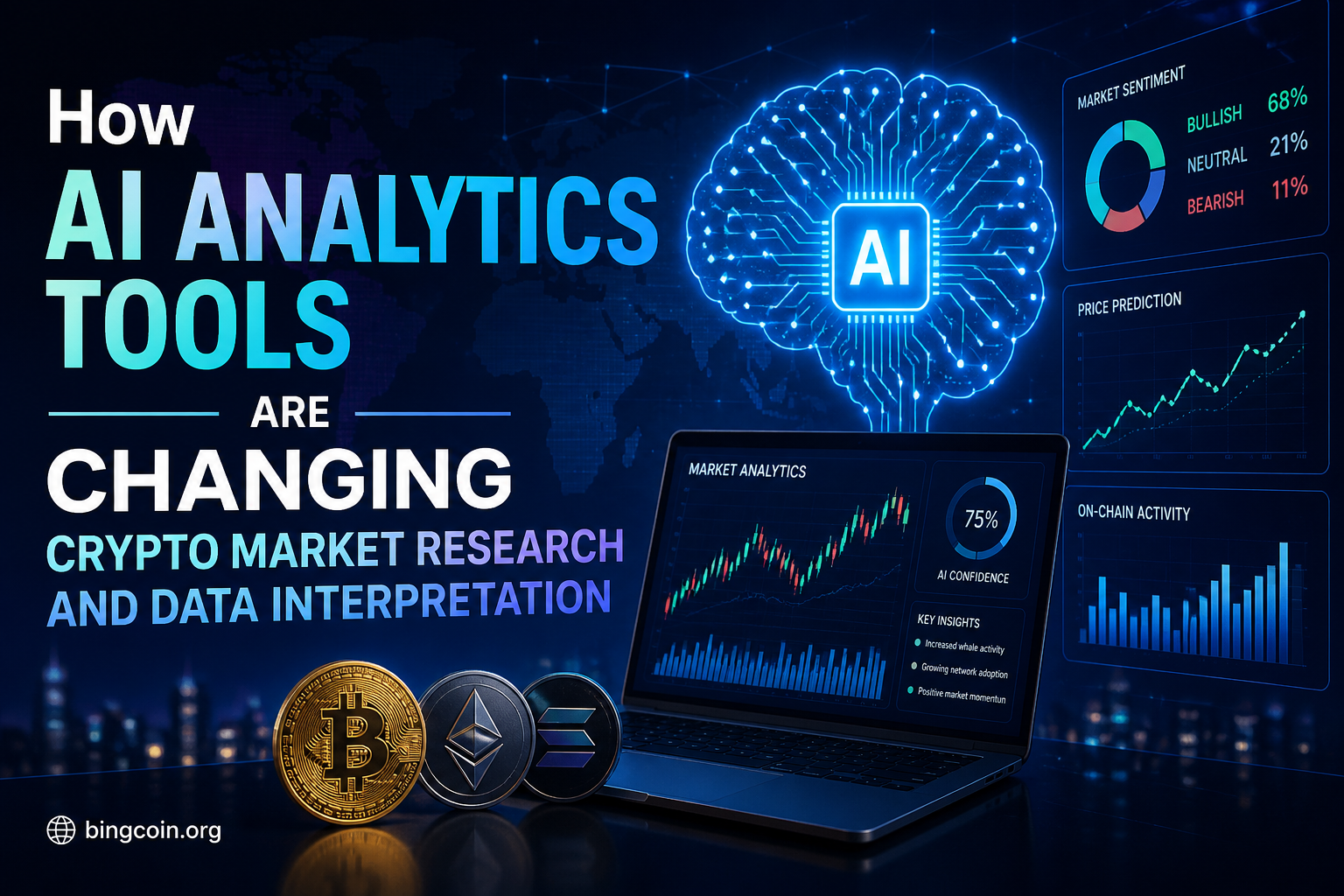 How AI Analytics Tools Are Changing Crypto Market Research and Data Interpretation