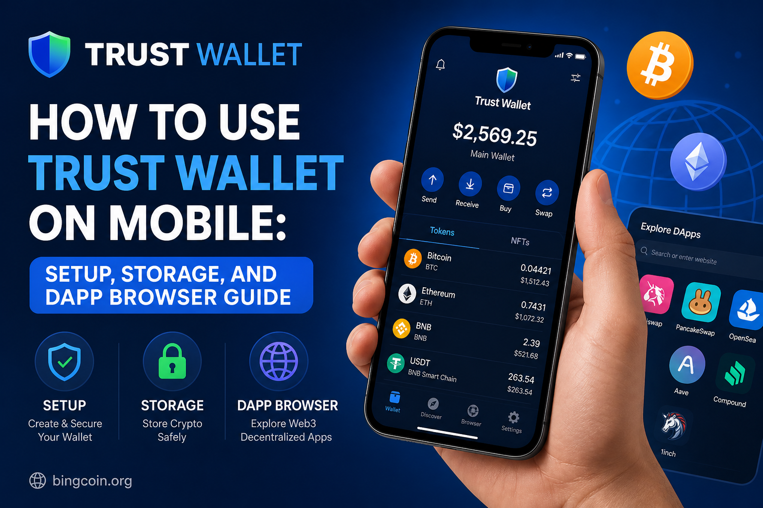 How to Use Trust Wallet on Mobile: Setup, Storage, and DApp Browser Guide