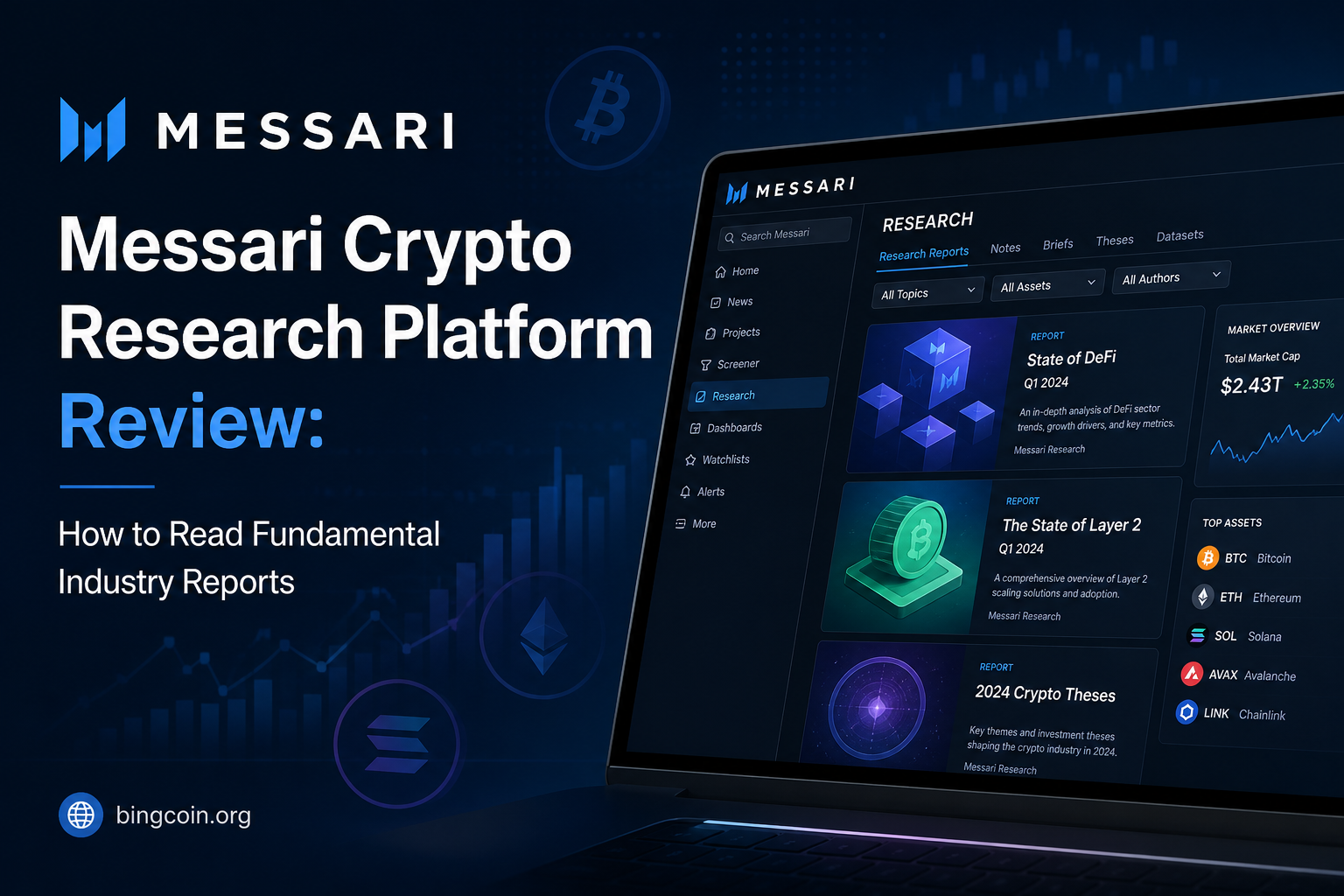 Messari Crypto Research Platform Review: How to Read Fundamental Industry Reports