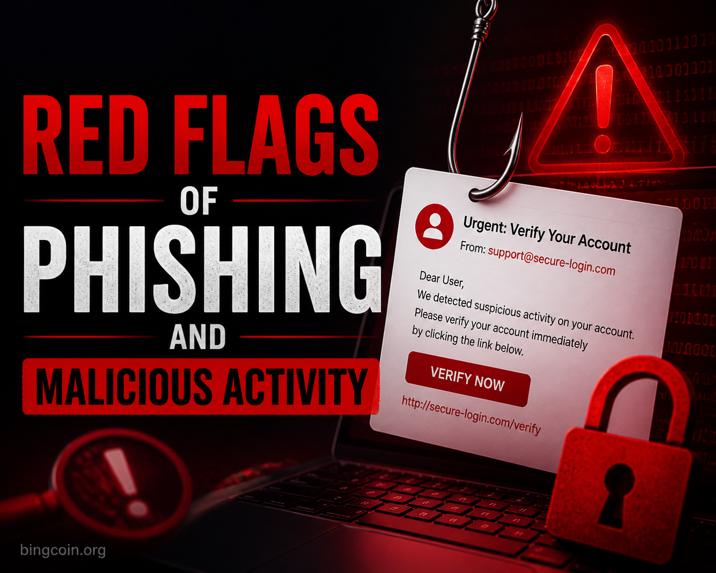 Red Flags of Phishing and Malicious Activity